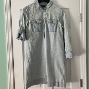J. Crew chambray shirt dress